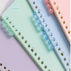 On동네 4구 제본링 1P 플라스틱링제본, 녹색