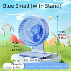 햄스터 러닝 휠 애완동물 대형 스탠드 골든베어, 1개, 4. Blue Small