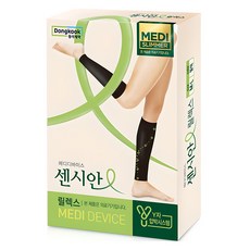 센시안 릴렉스 압박밴드 블랙, 1개, 종아리/무릎형, M-L