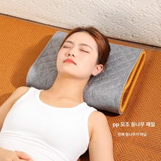 인조 라탄 베개 등나무, 1개, 통기성 커버 포함 12cm