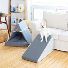 리토토 반려동물 강아지 계단 논슬립 슬라이드 펫 스텝, 3.다크그레이
