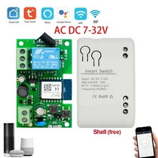 Smartlife 4/2/1 채널 WiFi 스마트 스위치 무선 인칭 릴레이 모터 모듈 음성 제어는 Alexa 홈과 함께 작동, 1 Channels 7 32V