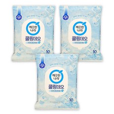 깨끗한나라 페퍼민트 쿨링 데오티슈 10p, 66g, 3개