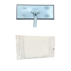 潔田屋 平板拖把頭 螺旋式桿連接 台灣製, 1個, F13日式除塵平板拖板頭-螺旋式