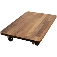 BuyJM 低甲醛耐重工業輪附剎車48x30cm主機架 置物架 平板推車 烏龜車 電腦主機架 支撐架SH258, 集成木色(長48寬30)(店到店限2個), SH258