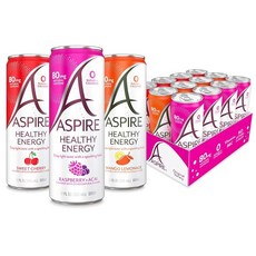ASPIRE 팬들이 가장 좋아하는 버라이어티 팩 한 에너지 80mg 천연 카페인 무설탕 탄수화물 케토
