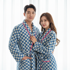 커플 호텔 샤워가운 남녀공용 목욕가운 사계절 로브 Y&D HOME