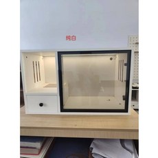 고양이 케이지화장실 사막 방지 원목 모레 대형, 1세트, 중간순백색광