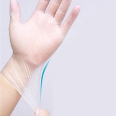 一次性手套 抽取式100抽 家用塑料薄膜 加厚耐用盒裝, 1個, 3#S號