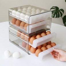네이쳐리빙 에그쏙 2단 계란 트레이 보관용기 32구, 화이트, 1개