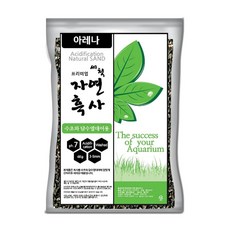 미미네아쿠아 산처리 자연흑사 수조 바닥재 4kg, 혼합 색상, 1개