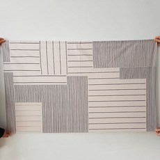스러운 찍찍이 가림막 커튼 바란스 130x 80cm 주방 가리개 모던 패브릭 디자인