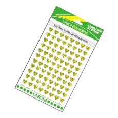 TW 하트스티커 꾸미기 칭찬 반짝반짝 9mm 설문 중형 데코, 328-2/은색, 1개