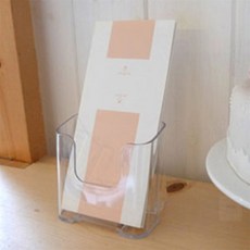 하루한점 투명 팜플렛 거치대 1개 A6 리플렛거치대, 일반