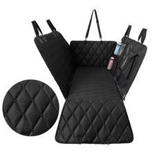 防水耐抓耐髒車載墊 可拆卸設計 靈活調整空間 寵物安全外出必備, 黑色全拆全包圍升級款人寵同座, 1個