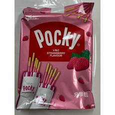 Pocky 百琪 草莓棒 草莓巧克力棒 9袋, 24g, 3個