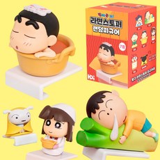 [중복없음/정품] 짱구는 못말려 라면스토퍼 피규어 컵라면 덮개 랜덤 단품, 1개