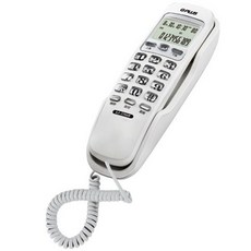 GUARD吉 G-PLUS可壁掛來電顯示有線電話LJ-1704W 家用辦公室皆宜 來電顯示 壁掛式電話 有線電話, 白色, LJ-1704W