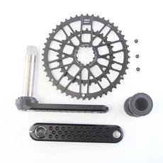 CRUZbike 로드 바이크 크랭크 155/160/165/170/ 더블 체인링 46 30/48 32T (바텀 브래킷 포함), 03 155mm, 07 Crank BB 48 32T