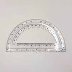 초등각도기 투명 선명한 단품 각도기 눈금 학교수업, 1개, 상세페이지 참조