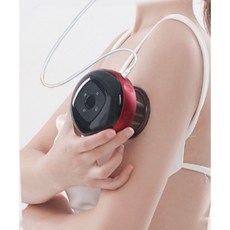 加熱舒壓按摩六檔拔罐器，溫熱刮痧拔罐儀器，家用經絡按摩器，輕巧無線設計，舒緩肌肉疲勞，促進血液循環, A-21 Listrik Cord插電,Aromatic Oil, 1個