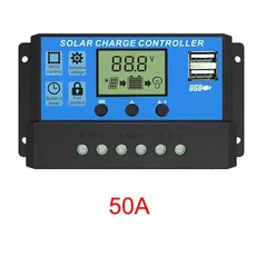 태양광 충전 컨트롤러 MPPT 30A 50A 80A 100A LCD 디스플레이 12V 24V 자동 듀얼 USB 방전, 04 50A