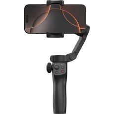 Funsnap 逗映CM8手機三軸穩定器 可折疊三軸防手震 Vlog拍攝 AI跟拍, 黑色, 1個, CM8