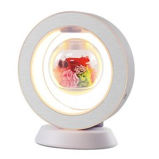 磁浮永生花 智慧AI藍芽音箱 桌面擺飾, 圓形紅玫瑰智慧AI藍芽款, 無