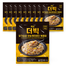 흑닭 더 빅 닭가슴살 마늘계란버터볶음밥 단백질 40g, 10개, 350g