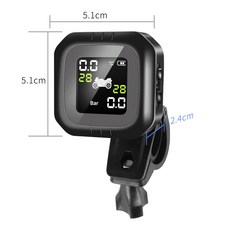 바이크 오토바이용 타이어 공기압 경보장치 TPMS 방수, 1개