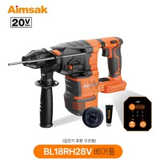 아임삭 new 로타리 해머드릴 (집진기호환) SDS PLUS 18V BL18RH28V 베어툴 (몸체만), 1개