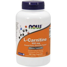 나우푸드 엘카르니틴 L카르니틴 500mg 180베지캡슐, 180정, 1개