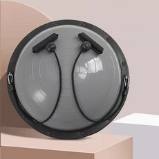 에코벨 간편한 홈트 밸런스 볼 튜닝밴드 세트 58CM 코어운동, 홈트 밸런스 볼 튜닝밴드 세트 58CM 그레이