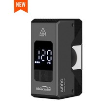 MAGICSHINE AIRRO迷你電子打氣筒，高精度壓力控制，Type-C快速充電，輕巧便攜, 金屬黑, 1個