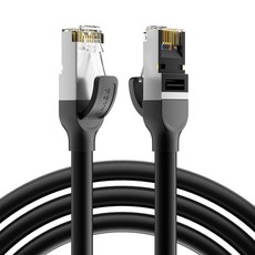 BENFEI Cat 7 이더넷 케이블 50FT 0Gbps 600MHz 고속 RJ45 LAN 네트워크 FFTP 차폐 게임용 PC PS5 Xbox 라우터 모뎀 스위치용 실내외 헤비, Black, 50 Feet