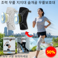 정밀 조절 다이얼식 감압 무릎 보호대 다이얼 무릎 보호대 어업 등산 스포츠 생활 필수품 통풍성 기능 강화, 화이트(왼쪽)