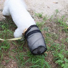 강아지 메쉬 페이스 커버 산책망 해충 진드기 방지 양봉 모자, 1개, 블랙M