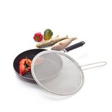 포어스 후라이팬 덮개 대 32cm 타공 스텐 프라이팬 커버 기름 튀김 방지, 상세페이지 참조, 상세페이지 참조