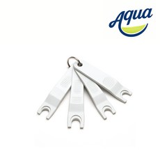 AQUA 정수기 필터 원터치 피팅 분리기 1/4 5/16 3/8 1/2 복합 스패너 4세트, 1개, 피팅분리기세트