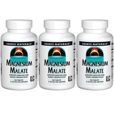 SOURCE NATURALS 蘋果酸鎂錠 3750mg, 360顆, 3罐