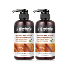 독일 비어헤페 맥주효모 샴푸 +천연샴푸, 500ml, 2개