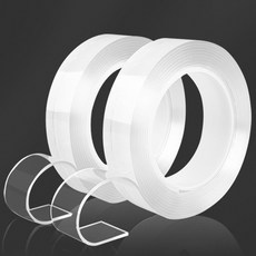 초강력 클리어겔 방수 투명 양면테이프 두께1mm X 폭3cm X 길이3M 틈새차단 곰팡이방지, 2개