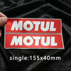 야마하 혼다 스즈키 가와사키 두카티 KTM BMW용 반사형 MOTUL 스티커 로고 오토바이 포크 데칼, 03 Red