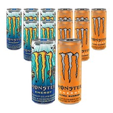 몬스터에너지 레모네이드 + 울트라 선라이즈 355ml 2종 혼합 12개입