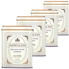 하니앤손스 파인티 드래곤 펄 자스민 티백, 40g, 20개입, 4개