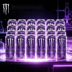 몬스터에너지 울트라바이올렛 제로슈거 Monster Energy 330mlx24 에너지음료 바이올렛 330mlx24캔, 1개입, 330g