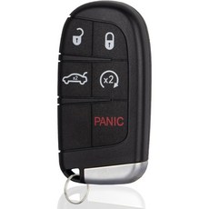 키 폽 교체용 2011년부터 2018년까지 호환 Dodge Charger Chrysler 300 Challenger Dart 무선 원격 스마트 세트 M3N49821302 1개, 키 폽 교체용 2011년부터 2018년까지 호환 Dod