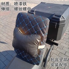 오토바이 뒷자석 등받이 접이식 라이딩 쿠션 패드, 등받이(표준)/도색철제+쿠션+보호커버
