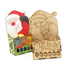 우드공예 MDF DIY 크리스마스 흔들이무드등 산타, 열개 [낱개수량확인]