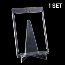 아크릴 디스플레이 홀더 투명 삼각형 기념 동전 소형 사진 액자 카드 랙 전화 거치대 홈 데코, 06 1 set